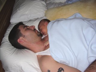 Napping with my Daddy!
